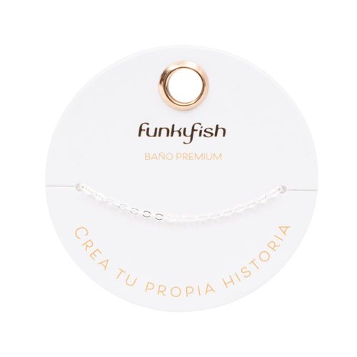 Cadena de Pulsera Bañada en Plata Funky Fish
