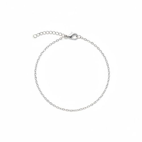 Cadena de Pulsera Bañada en Plata Funky Fish