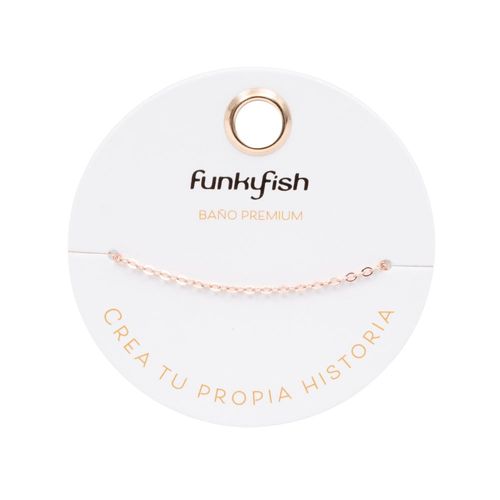Cadena de Pulsera Bañada en Oro Rosa Funky Fish