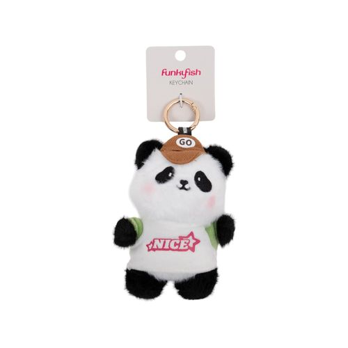Llavero Funky Fish Blanco Panda