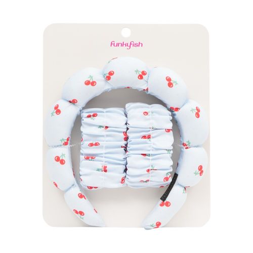 Cintillo Para Maquillaje Funky Fish Celeste