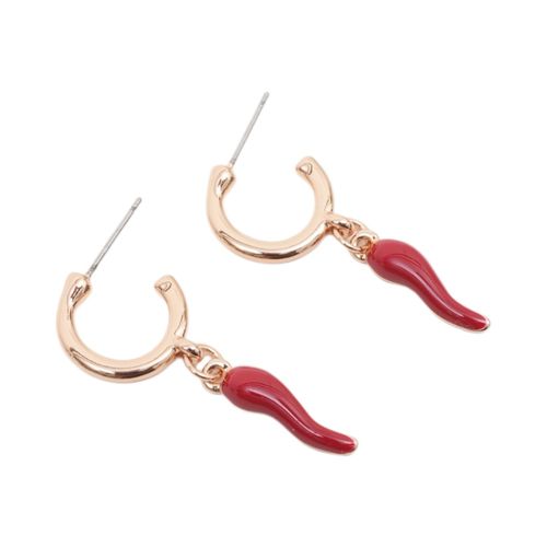 Aretes Bañado En Oro Con Dije
