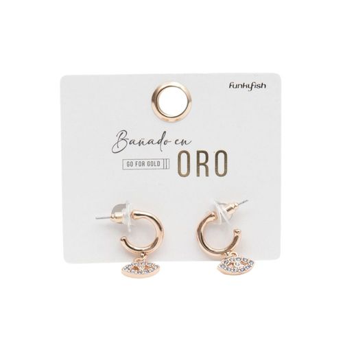 Aretes Bañado En Oro eye