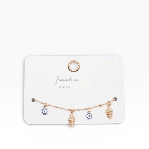 Pulsera Bañado En Oro Ocean Protect