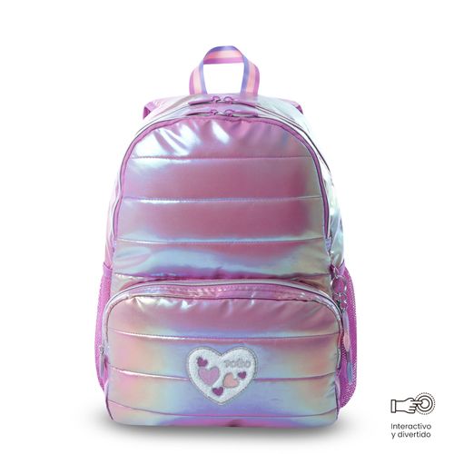 Mochila Infantil Glowy Rosado Tornasol