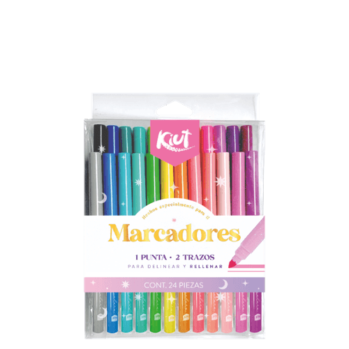 Marcadores Kiut X 24 Lavables
