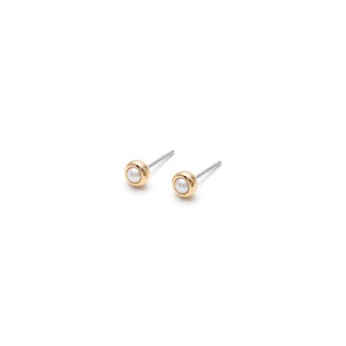 Set De Aretes Bañado En Oro