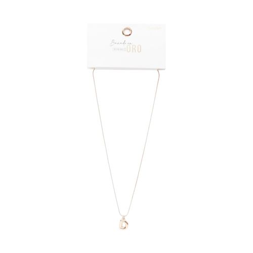 Collar Bañado En Oro Letra D