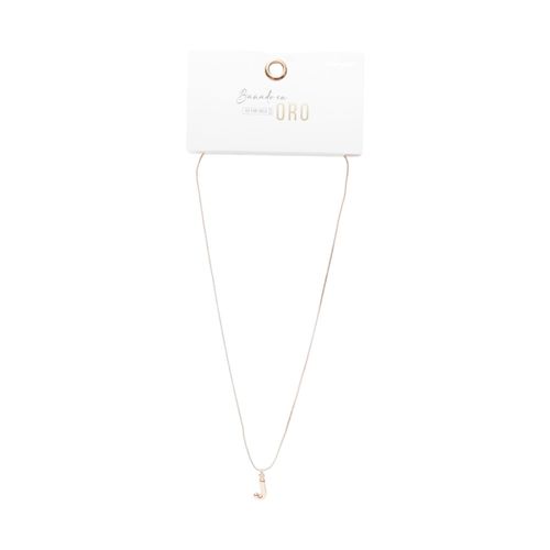 Collar Bañado En Oro Letra J