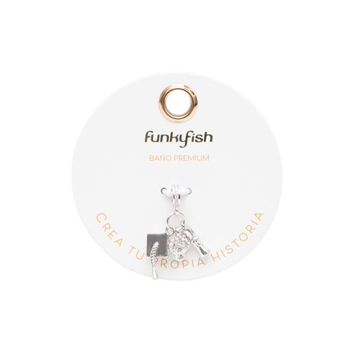 Charm Graduacion Plateado Funky Fish