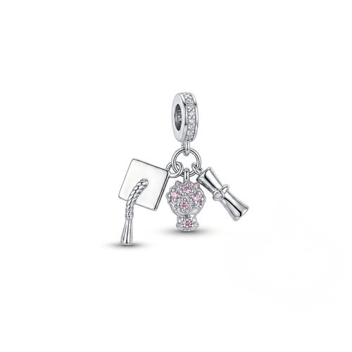 Charm Graduacion Plateado Funky Fish