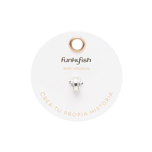 Charm de Seguridad Delgado Plateado Funky Fish