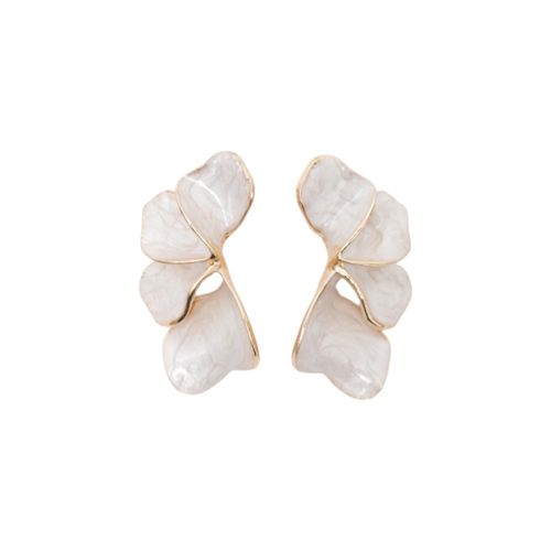 Aretes White Funky Fish