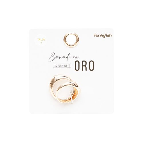 Anillos Bañado en Oro Funky Fish