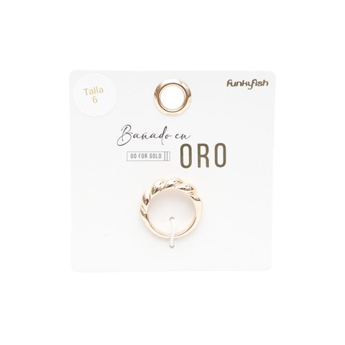 Anillo Bañado en Oro Funky Fish