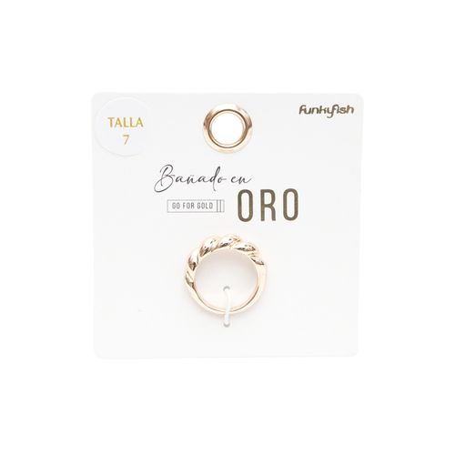 Anillo Bañado en Oro Funky Fish