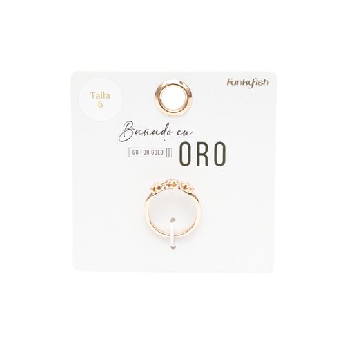Anillo Bañado en Oro Funky Fish