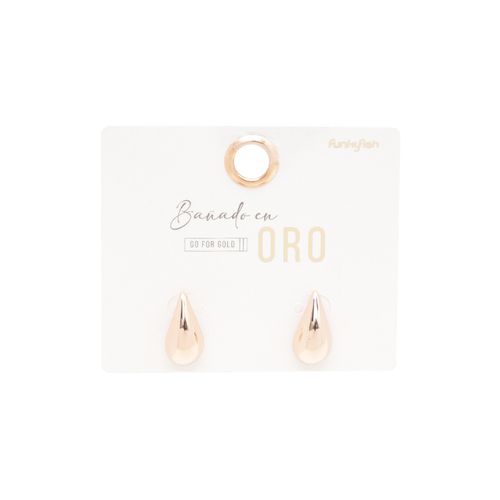 Aretes Bañado en Oro Funky Fish