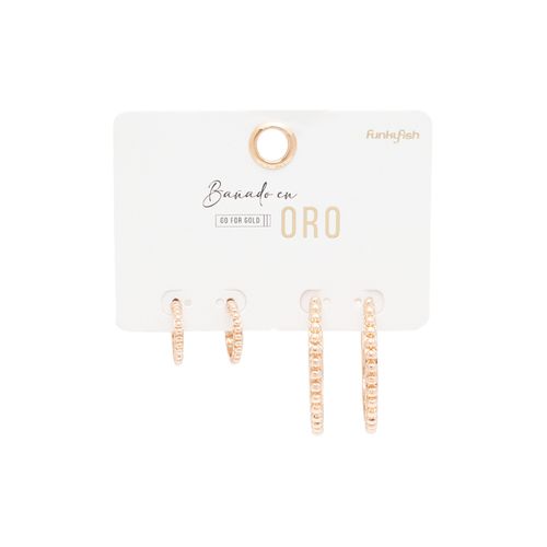 Aretes Bañado en Oro Funky Fish