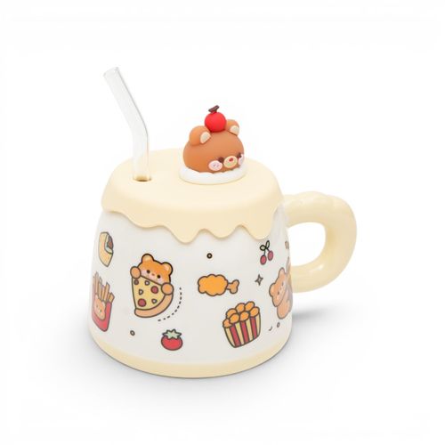 Taza Yellow Funky Fish