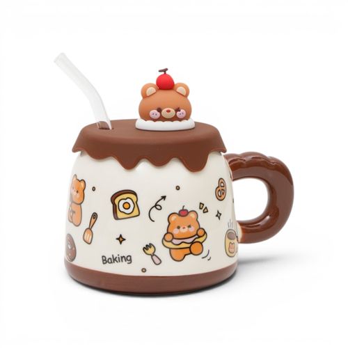 Taza Brown Funky Fish