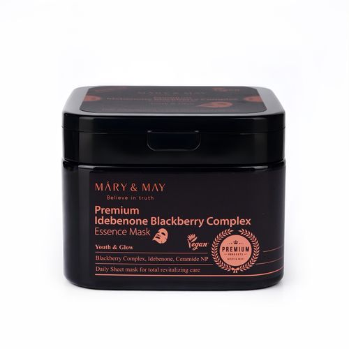 Mascarillas Facial  Mary & May Premium Idebenon Blackberry Complex 20 Und 250g