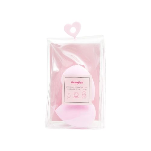 Set Esponja Para Maquillaje Funky Fish Rosado