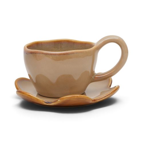 Taza funky fish beige