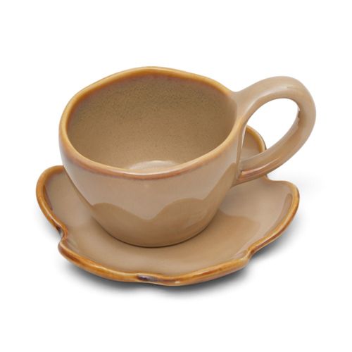 Taza funky fish beige