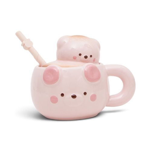 Taza funky fish rosado