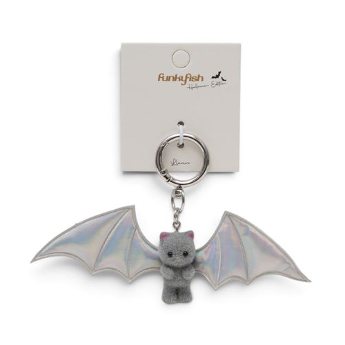 Llavero funky fish gris