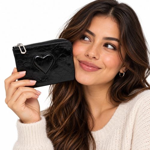 Monedero funky fish negro