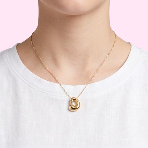 Collar funky fish dorado letra D