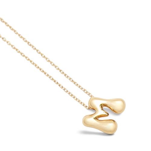 Collar funky fish dorado letra M
